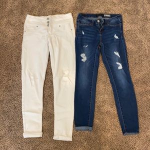 TWO pairs of jeans